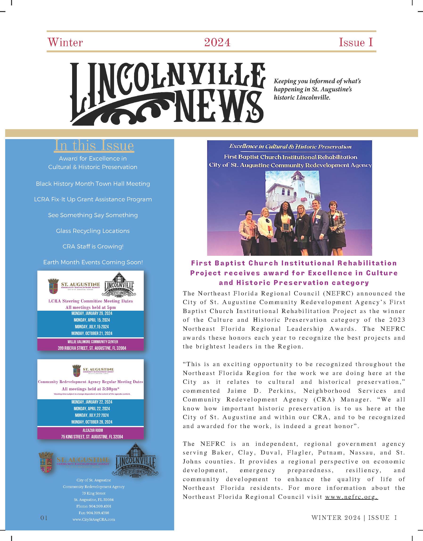 LCRA Newsletter Winter 2024 Jpeg for Website Newsflash